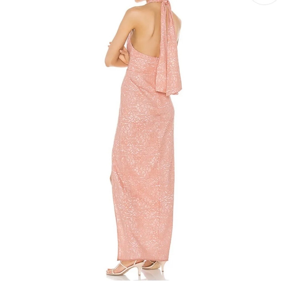NBD Maxi Dress Into The Fire Gown in Nude Pink, Sz Large - Picture 3 of 9